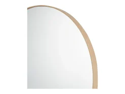 Espejo redondo RIO – Ø80 cm – Acabado en roble envejecido – MDF con decoración de madera – Diseño natural y de tendencia
