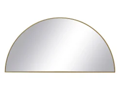 Outlet OZAIA Espejo semicircular design de metal - Ancho 50 x Alt. 100 cm - - GAVRA Dorado