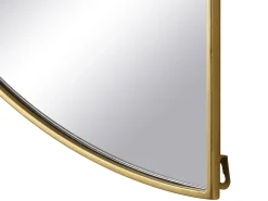 Outlet OZAIA Espejo semicircular design de metal - Ancho 50 x Alt. 100 cm - - GAVRA Dorado