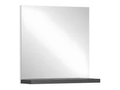 ebuy24 Espejo De Pared|Espejo^Espejo Shoelove 1 estante 60x59cm , gris. Blanco