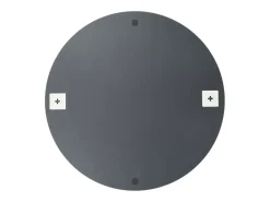 Best Espejos de pared 2 piezas 60 cm Cristal redondo Plateado