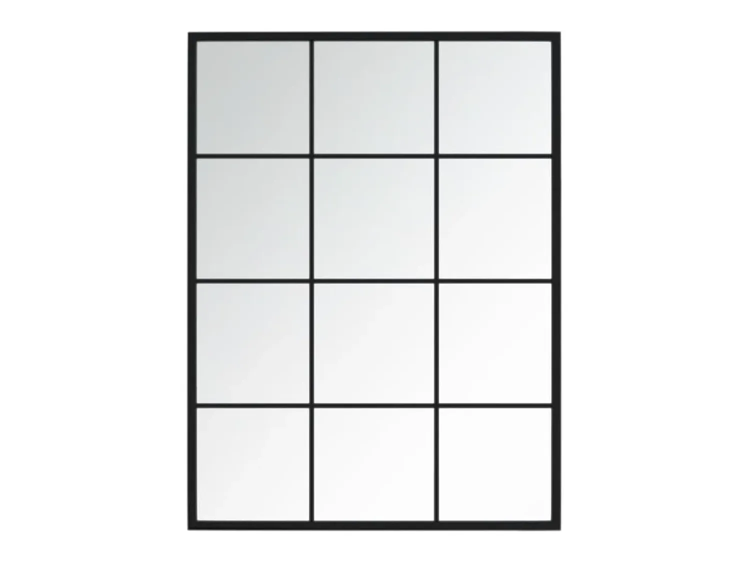 Outlet Espejos de pared 3 uds metal 80x60 cm ES218179 Negro