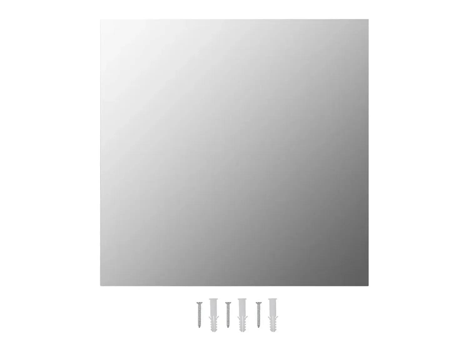 Sale Espejos de pared cuadrados 2 unidades vidrio 50x50 cm ES698397 Plateado