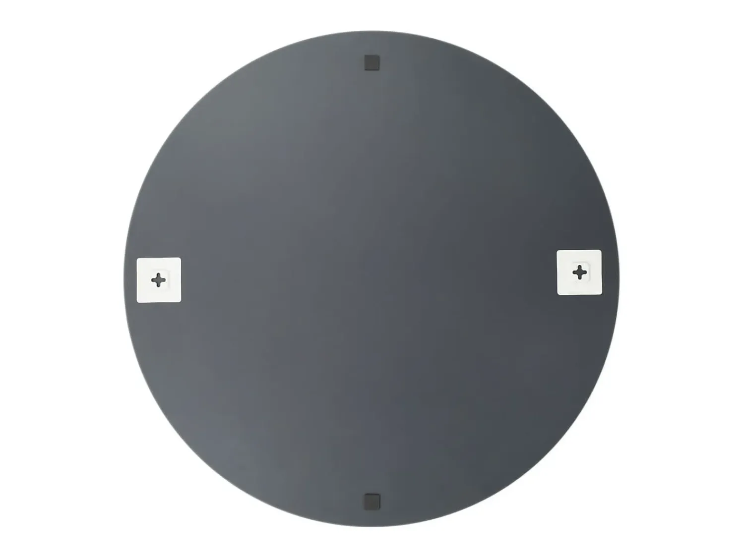 New Espejos de pared redondos 2 unidades vidrio 60 cm ES433084 Plateado