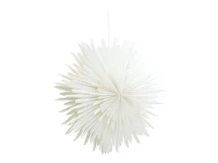 Estrella de Navidad Sälen con luz de papel Ø60cm colgante blanco.
