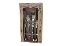 Estuche de 24 piezas Colección Gris Rustic Lou Laguiole