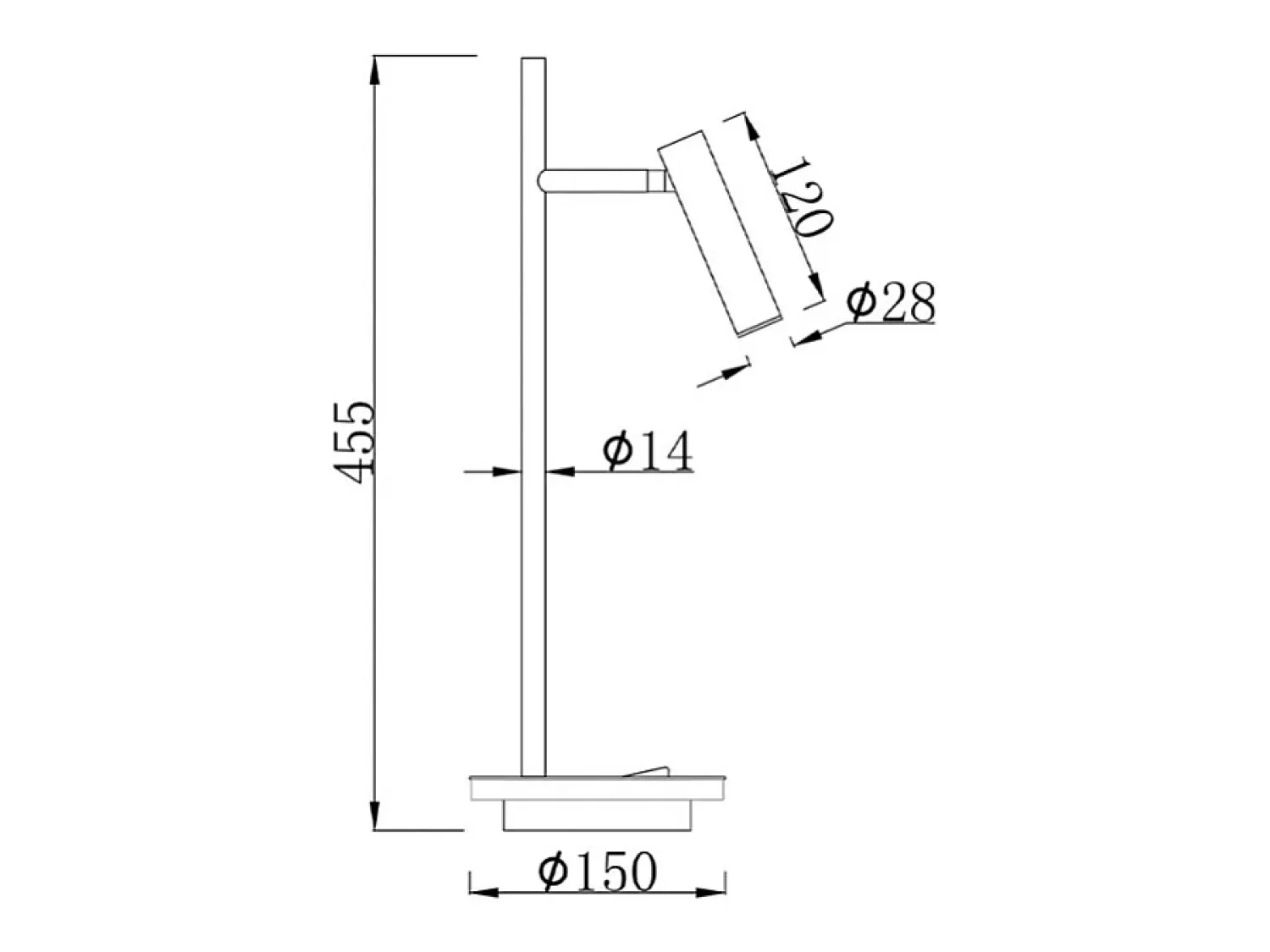 Clearance Maytoni Estudo Lámpara de mesa LED integrada Blanco