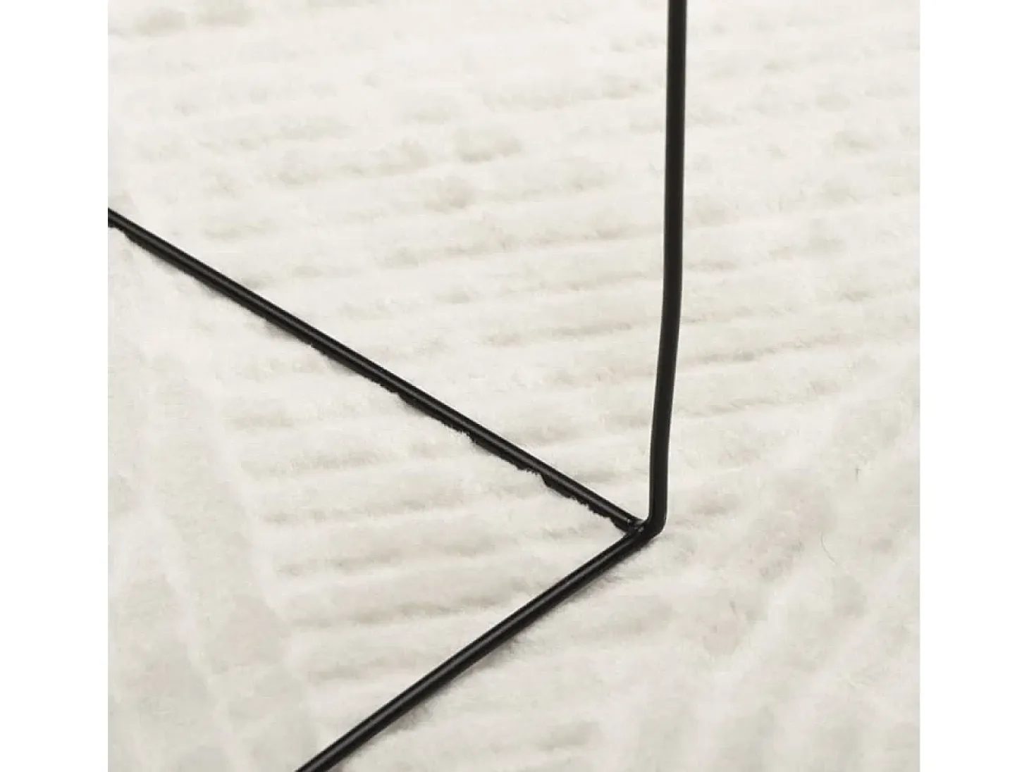 Everlyn Alfombra de pelo corto look escandinavo IZA crema 240x340 cm