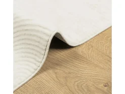 Garden Furniture Alfombra De Salón^Everlyn Alfombra de pelo corto look escandinavo IZA 160x230 cm Crema