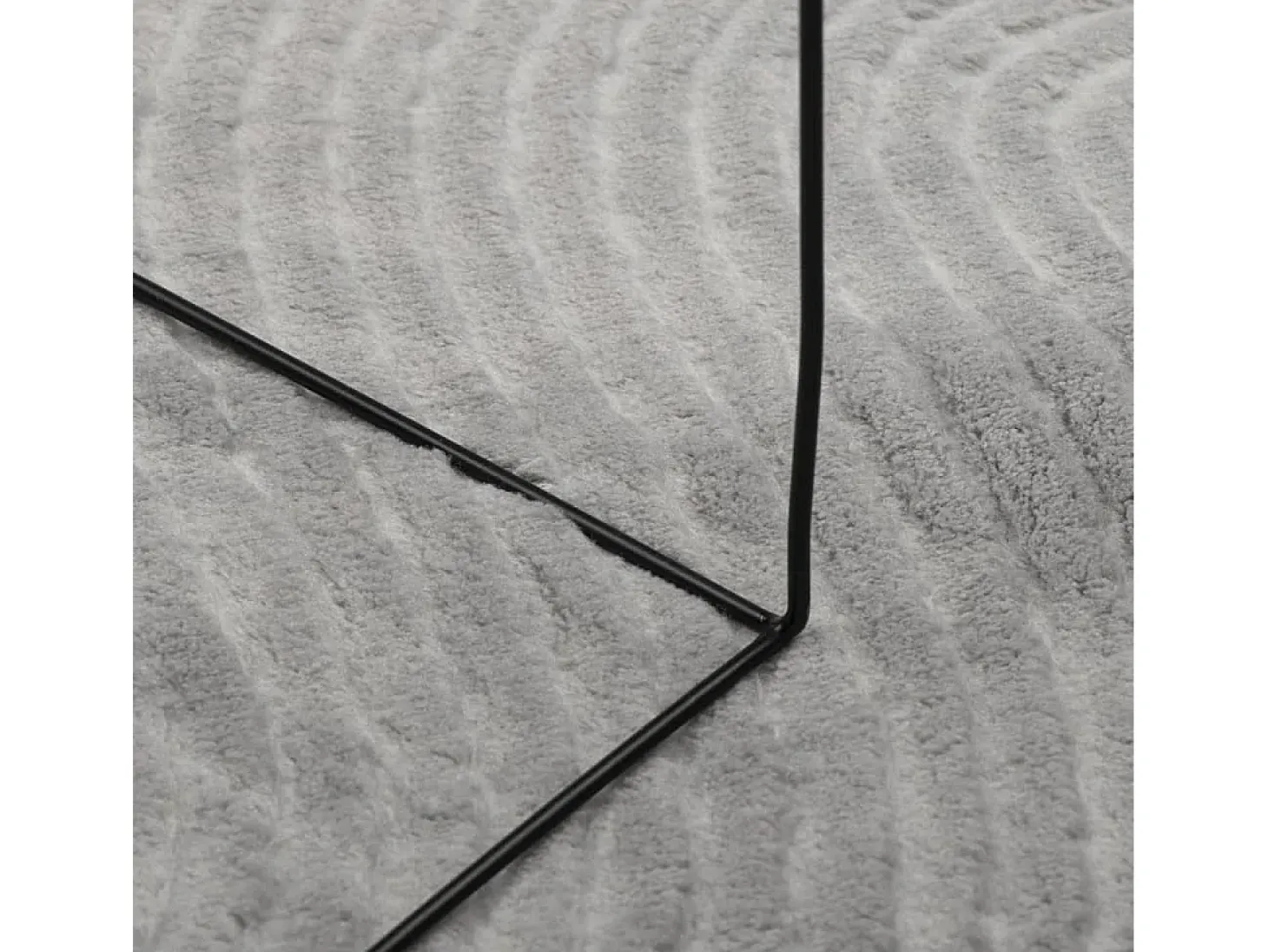 Everlyn Alfombra de pelo corto look escandinavo IZA gris 200x280 cm