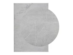 Everlyn Alfombra de pelo corto look escandinavo IZA gris 200x280 cm
