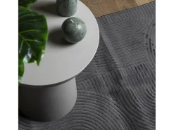 Garden Furniture Alfombra De Salón^Everlyn Alfombra pelo corto look escandinavo IZA antracita 140x200 cm Gris antracita
