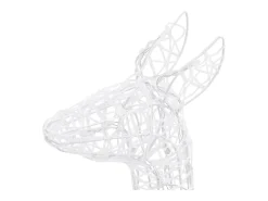 vidaxl Iluminación Exterior^Familia de renos de Navidad acrílico 300 LEDs frío Blanco