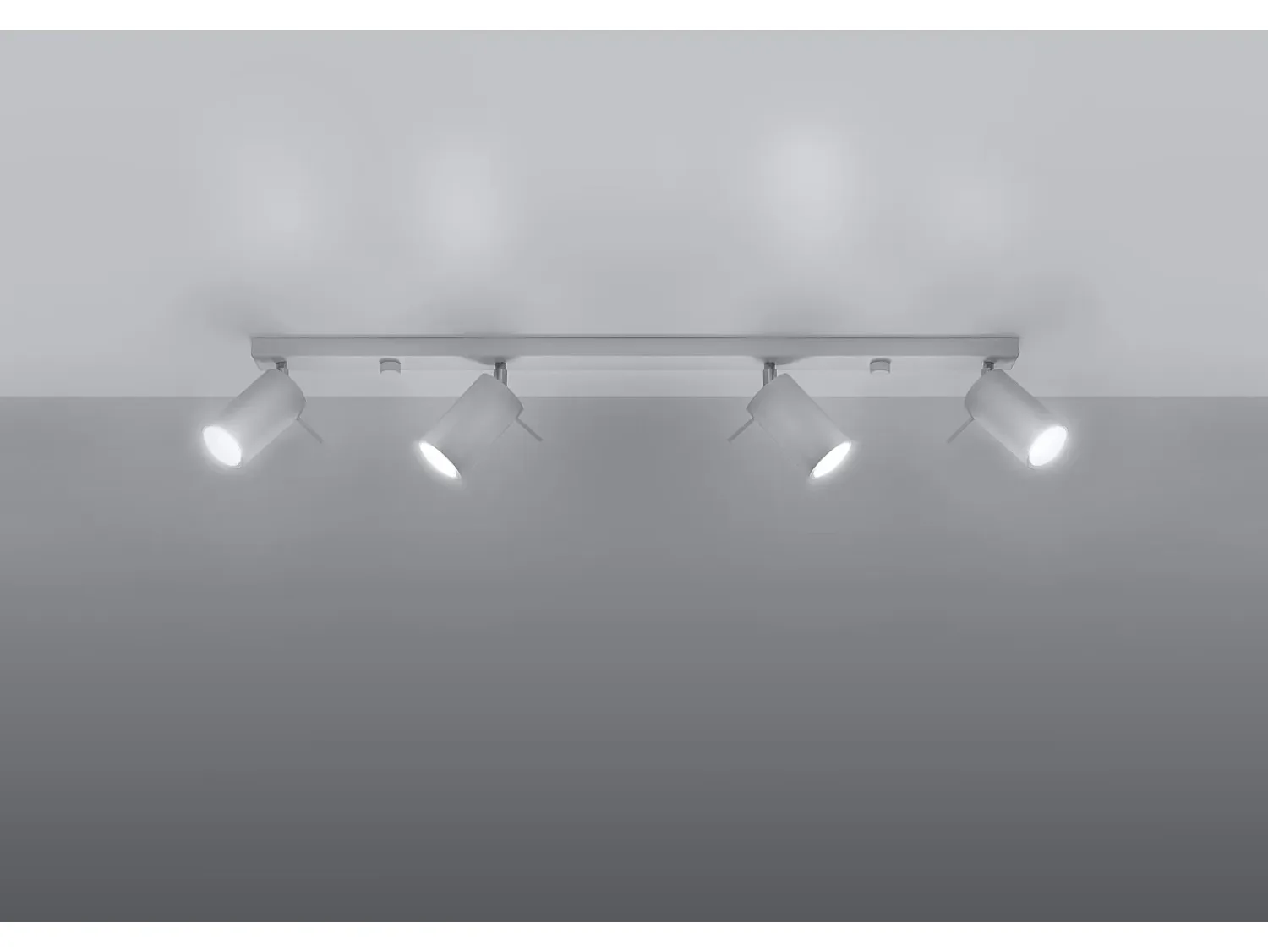 Best Sollux Lighting Faretto Barre Incasso 4 Luci Bianco GU10 Barras de foco Flush 4 Light White GU10 Blanco