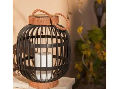 Lumisky Iluminación Exterior^Farol solar decorativo H30cm FIDJY Negro