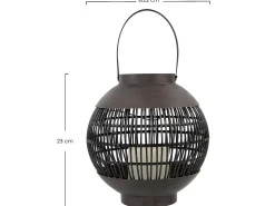 Discount 7H SEVENON Farol Solar LED Exterior Redondo Marrón 3000K 7hSevenOn Outdoor Marru00f3n