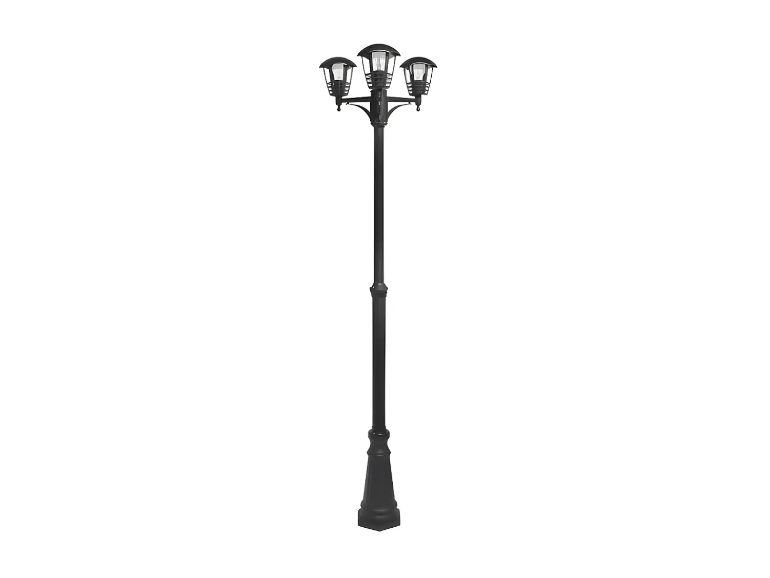 AKUNADECOR Iluminación Exterior^Farola De Aluminio Modelo Alnilan De 3 Luces, Color Negro