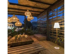 Lumisky Iluminación Exterior^farola solar H150CM WOOD Beige