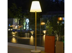 Lumisky Iluminación Exterior^farola solar H150CM WOOD Beige