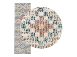 Garden Furniture Alfombra De Salón^Feline Alfombra de interior/exterior diseño vintage ARBIZU 80x250 cm Multicolor