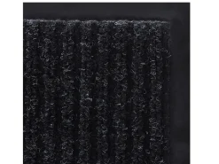 Felpudo alfombra de entrada PVC negro 90x120 cm ES184015