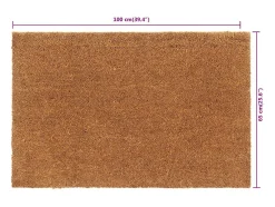 Felpudo de fibra de coco natural 65x100 cm ES381653