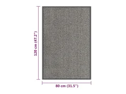 Hot Felpudo de nudo marrón claro 80x120 cm ES973810 Marru00f3n