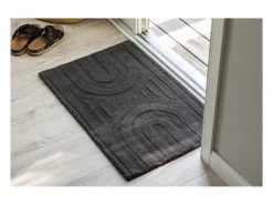 Outlet ebuy24 Felpudo Nora 80x50cm gris oscuro. Gris antracita