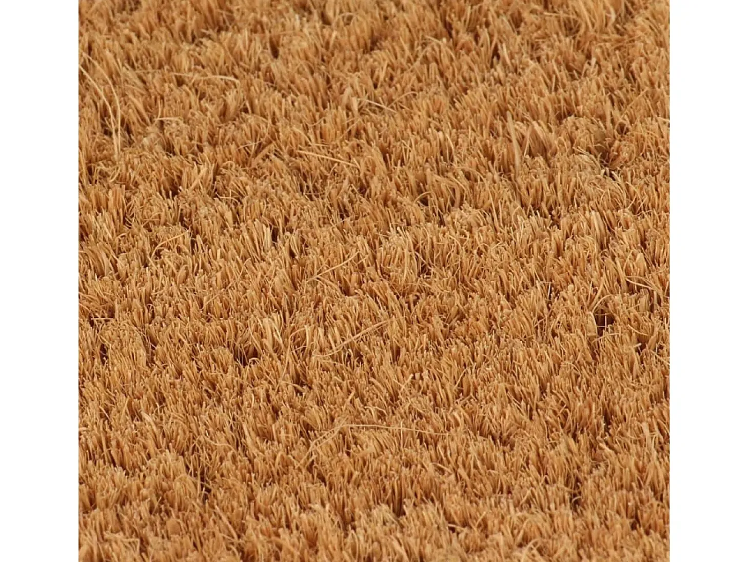 Felpudo semicircular de fibra de coco natural 60x90 cm ES499734