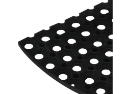 Felpudo^Felpudo semicircular de goma 45x75 cm ES521539 Negro