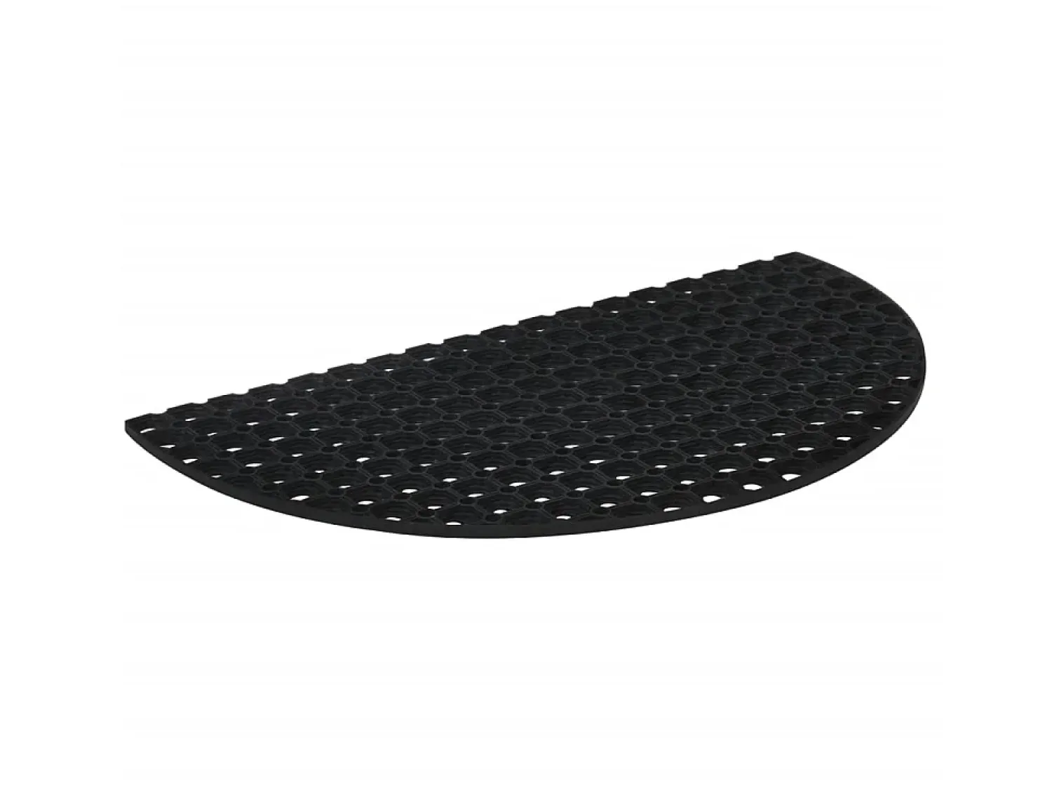 Felpudo^Felpudo semicircular de goma 45x75 cm ES521539 Negro