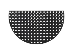 Felpudo^Felpudo semicircular de goma 45x75 cm ES521539 Negro