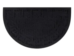 Outlet Felpudo semicircular de goma y fibra de coco 45x75 cm ES926673 Marru00f3n
