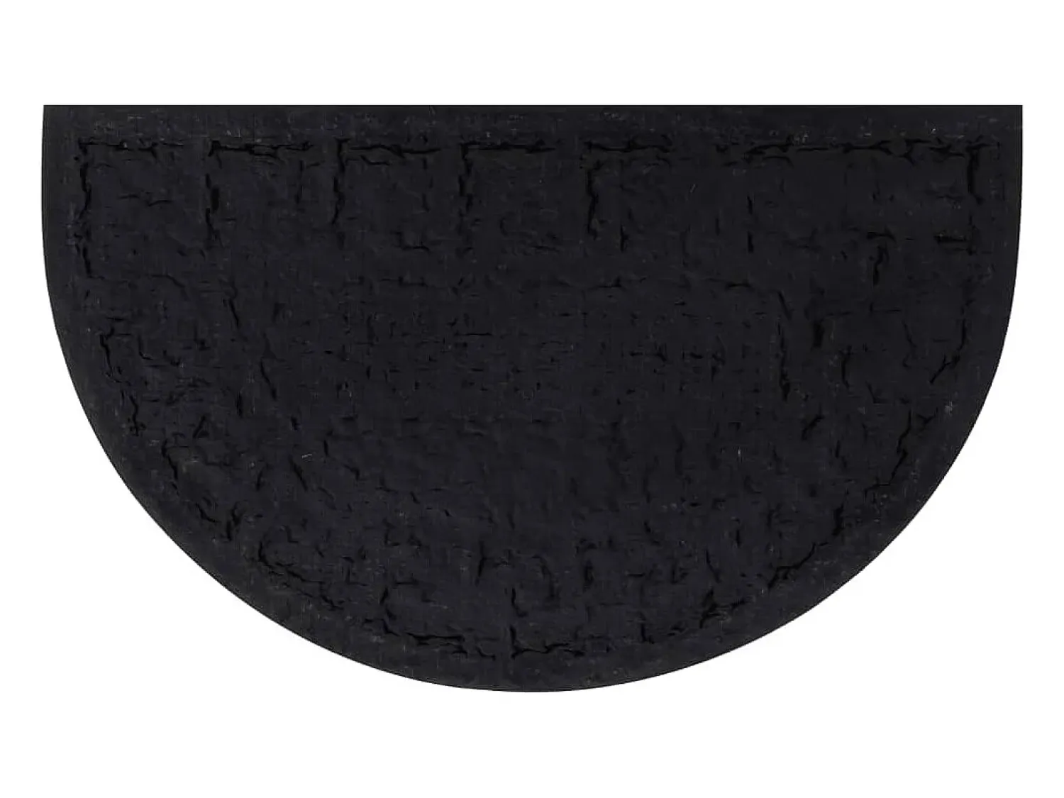 Outlet Felpudo semicircular de goma y fibra de coco 45x75 cm ES926673 Marru00f3n