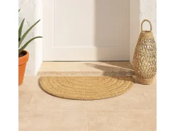 Sale Felpudo semicircular esparto marsella 80x40 cm d&l 1X80X53 CM Marru00f3n