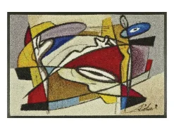 Felpudo 50x75 tejido estampado abstracto STEADY multicolor