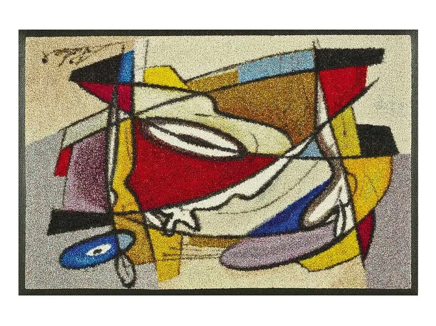 Felpudo 50x75 tejido estampado abstracto STEADY multicolor