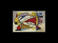 Felpudo 50x75 tejido estampado abstracto STEADY multicolor