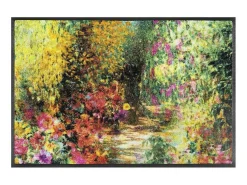 Felpudo 75x190 tejido estampado abstracto PRIMAVERA multicolor