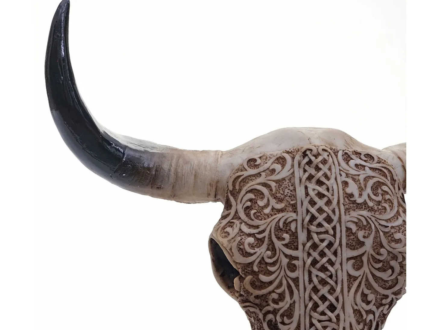 Figura decorativa de pie cráneo de vaca MCW-D30