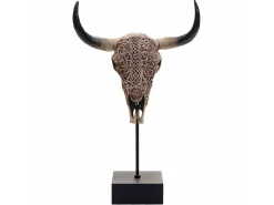 Figura decorativa de pie cráneo de vaca MCW-D30