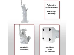 MCW Estatua^Figura decorativa Estatua de la Libertad Blanco