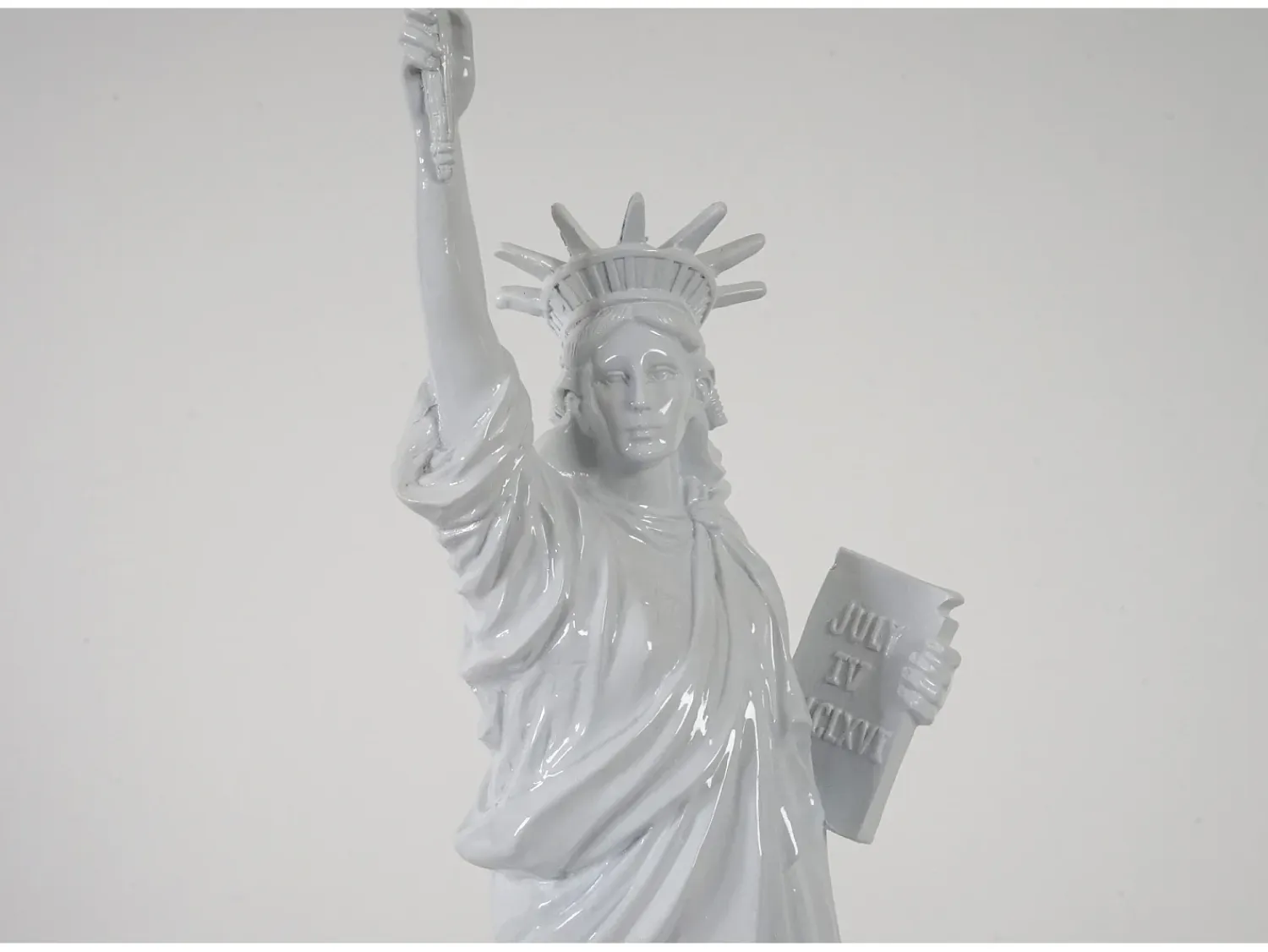 MCW Estatua^Figura decorativa Estatua de la Libertad Blanco