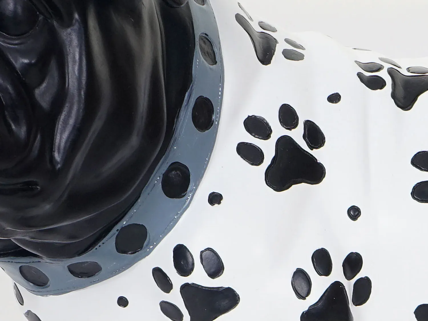 Clearance MCW Figurita decorativa de bulldog Negro