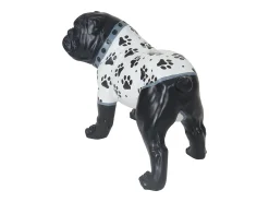 Clearance MCW Figurita decorativa de bulldog Negro