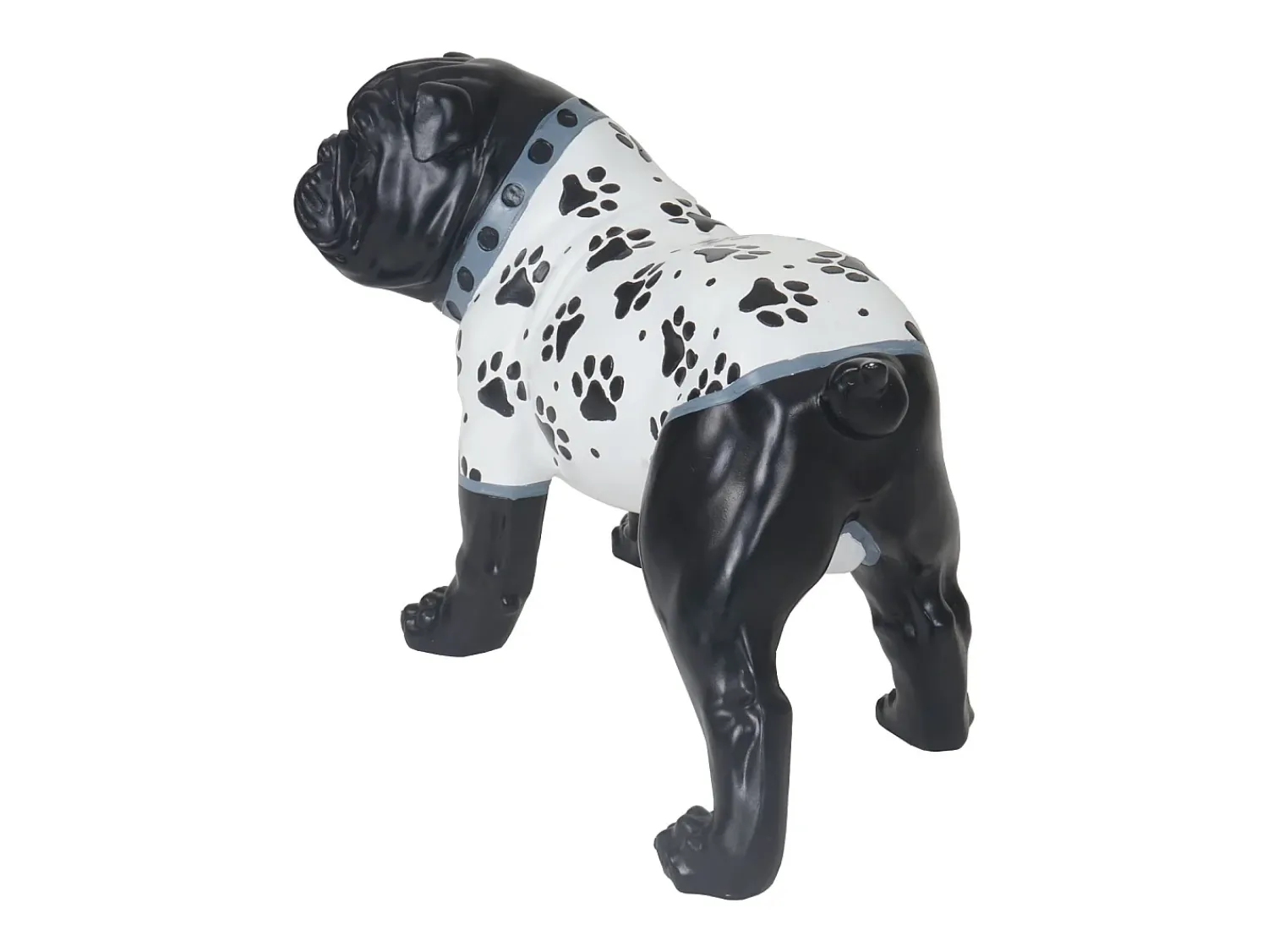 Clearance MCW Figurita decorativa de bulldog Negro