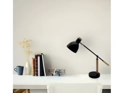 Flexo 1 Luz Modelo Biel Negro/haya