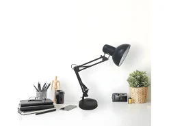 AKUNADECOR Lámpara De Mesa^Flexo Articulable Rutilo 1xe27 Mate 57x39x15 Cm Negro