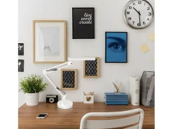 AKUNADECOR Lámpara De Mesa^Flexo Articulado Hematites Cromo Reg.intensidad Plateado