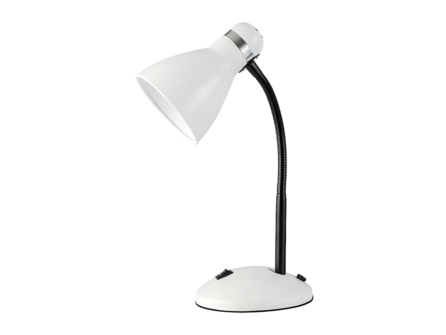 Flexo Blanco Para Mesa De Estudio Modelo Lazulita Con Cabezal Orientable